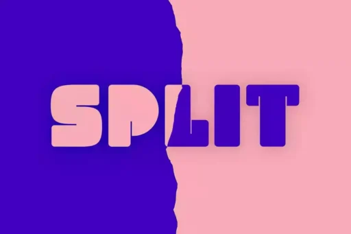 Split Font free download preview 5 – Display Fonts font
