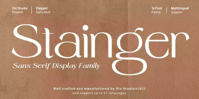 Stainger Font Family free download – Vintage font preview
