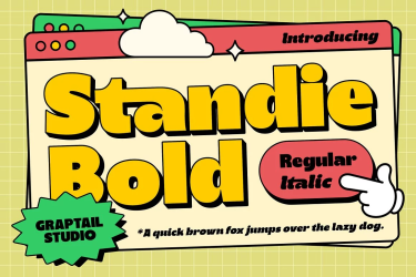 Standie Bold Font free download – Display Fonts font preview
