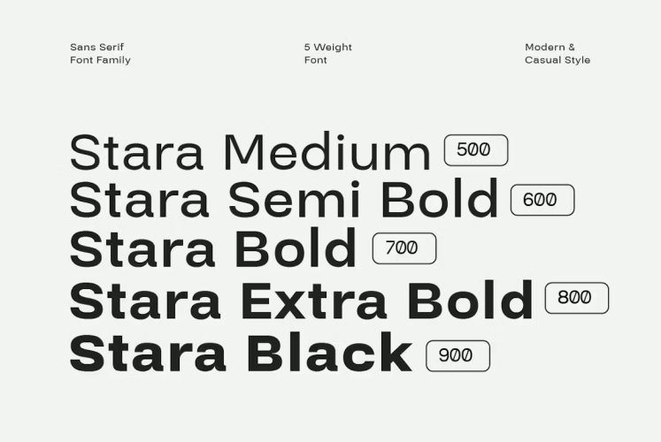 Stara Font free download preview 1 – Sans Serif Fonts font