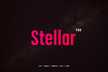 Stellar Pro Font free download – Typeface font preview