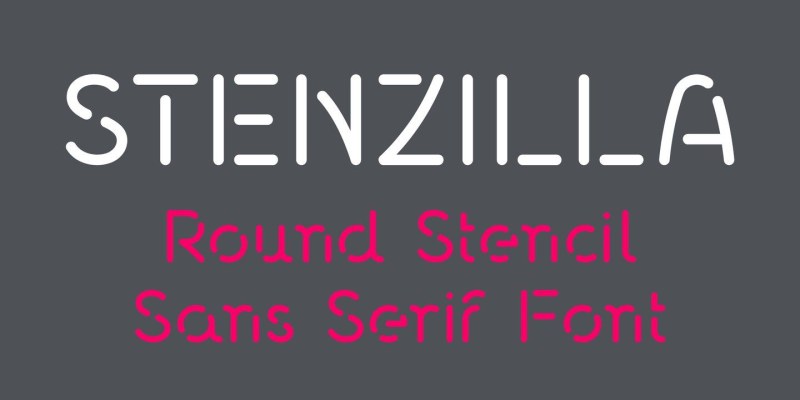 Stenzilla Font free download preview 9 – Display Fonts font