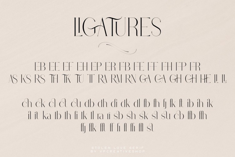Stolen Love Font Family free download preview 6 – Font Family font