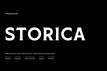 Storica Font Family – free font for logos
