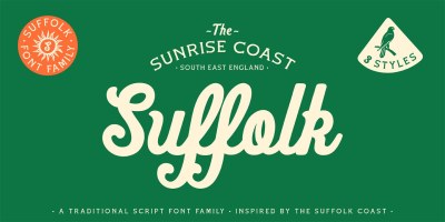 Suffolk Font Family free download – Font Family font preview