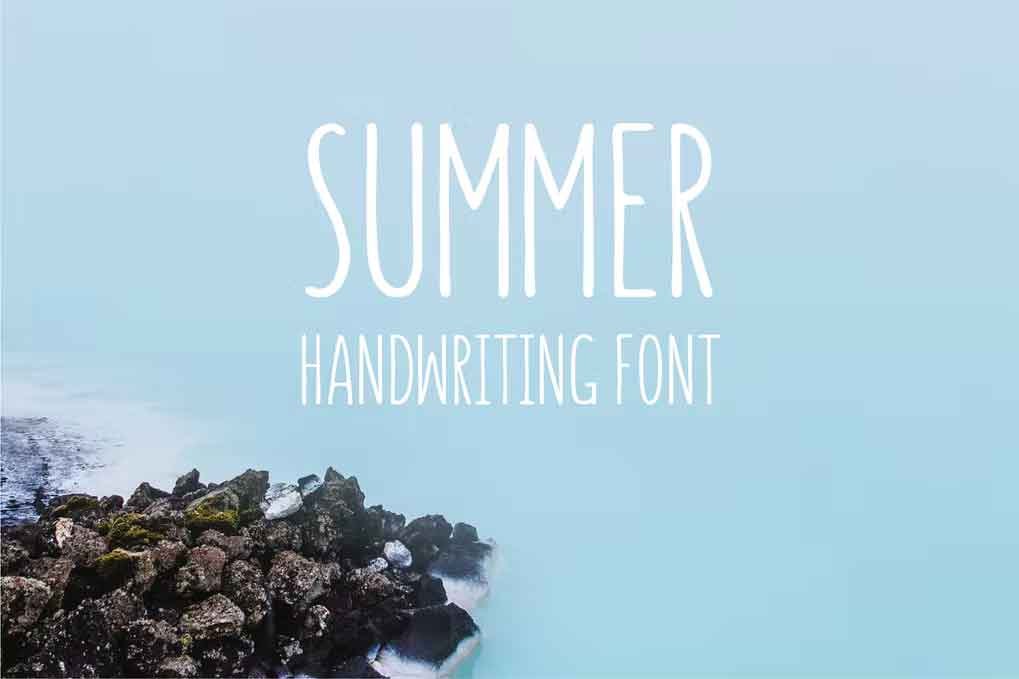 Summer Handwriting Font free download – Serif Fonts font preview image for Windows and Mac