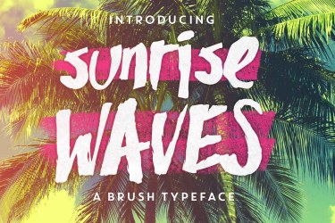 Sunrise Waves Font free download – Headlines font preview