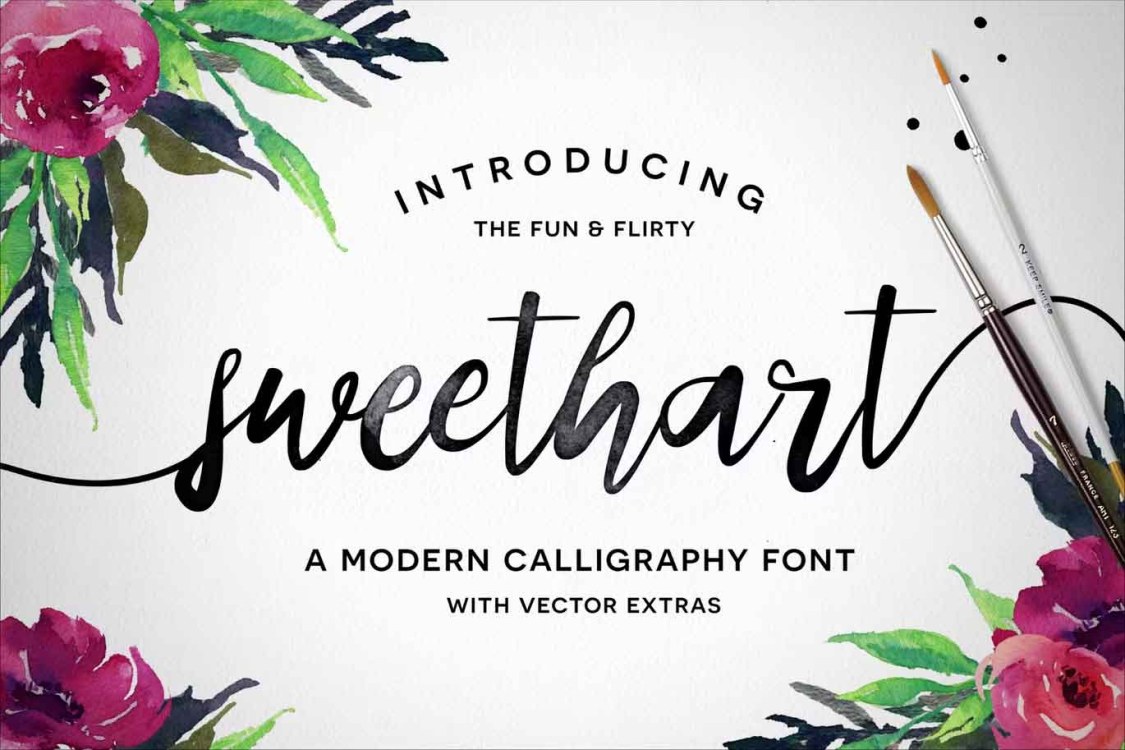 Sweethart Font free download – Script And Handwritten font preview image for Windows and Mac