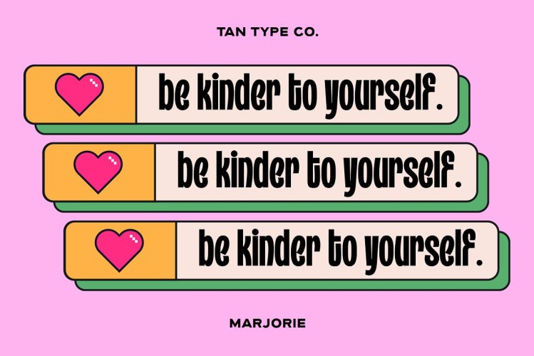 TAN MARJORIE Font free download preview 5 – Display Fonts font