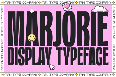 TAN MARJORIE Font free download – Display Fonts font preview