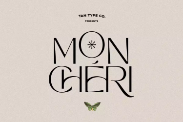 TAN MON CHERI FONT free download – Serif Fonts font preview
