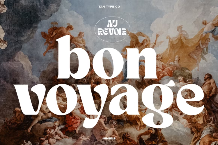 TAN NIMBUS Font free download preview 4 – Display Fonts font