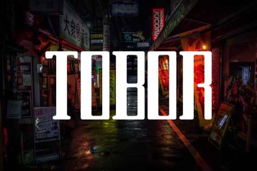 TOBOR Font free download – Decorative Fonts font preview