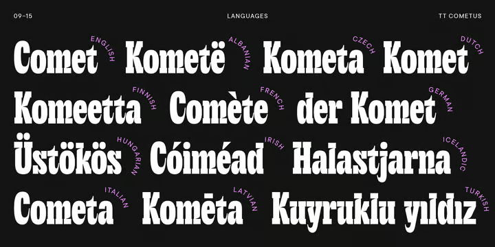 TT Cometus Font free download preview 3 – Typeface font