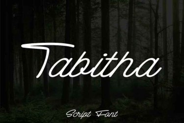 Tabitha Script Font free download – Script And Handwritten font preview