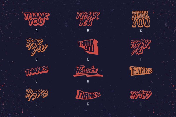 Thanks Dingbats Font free download preview 1 – Display Fonts font