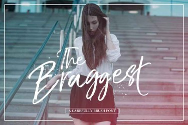The Braggest Font free download – Script And Handwritten font preview