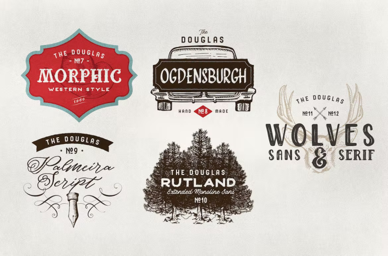 The Douglas Collections Font free download preview 4 – Serif Fonts font