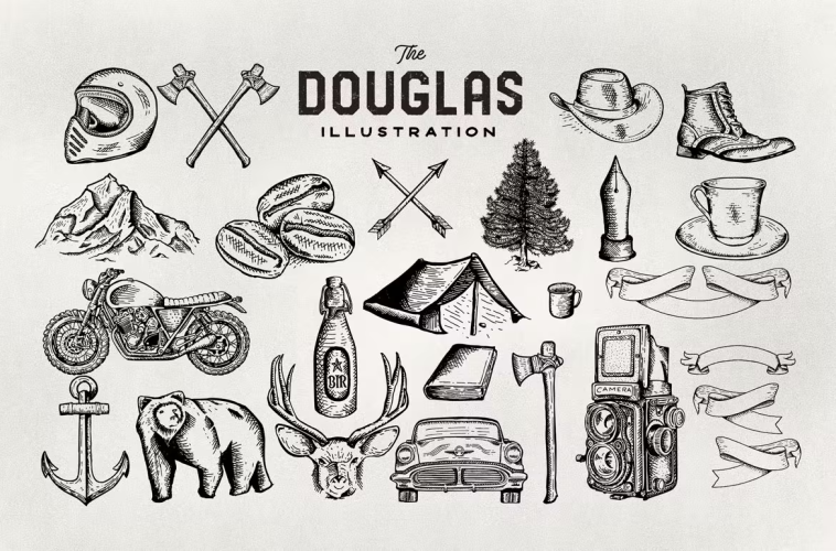 The Douglas Collections Font free download preview 7 – Serif Fonts font