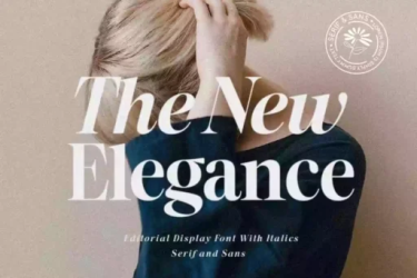The New Elegance Font free download – Editorial font preview