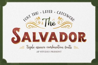 The Salvador Font free download – Display font preview