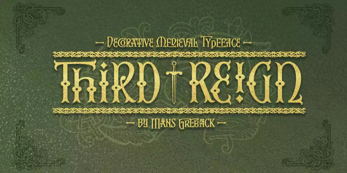 Third Reign Font Family free download – Font Family font preview image for Windows and Mac