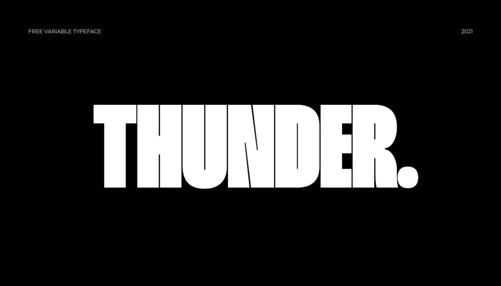 Thunder Font free download – Sans Serif Fonts font preview image for Windows and Mac
