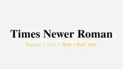 Times Newer Roman Serif Font free download – Serif Fonts preview
