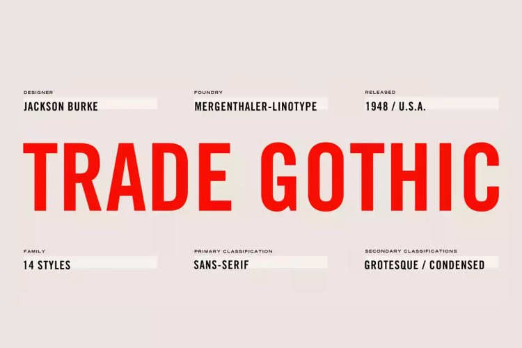 Trade Gothic Font free download preview 6 – Sans Serif Fonts font