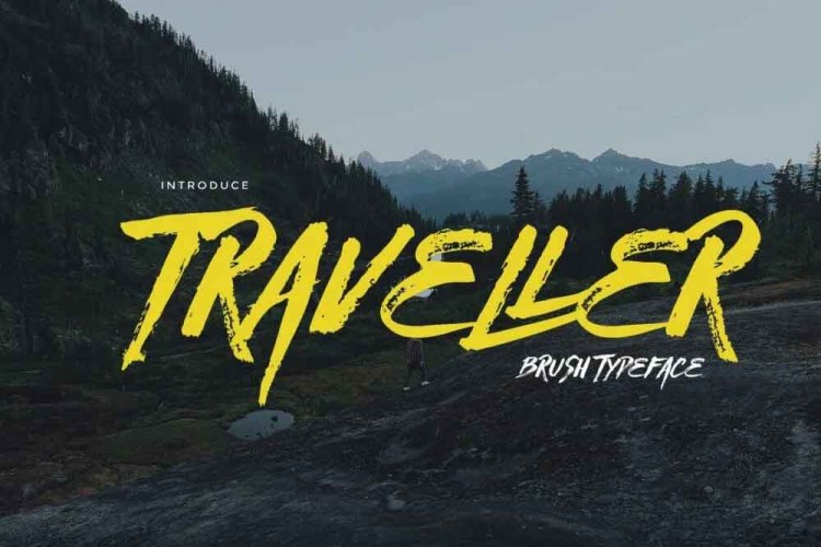 Traveller Font free download preview 6 – Script And Handwritten font
