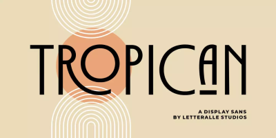 Tropican Font free download – Display Fonts font preview