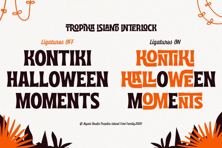 Tropika Island Font free download preview 3 – Display Fonts font