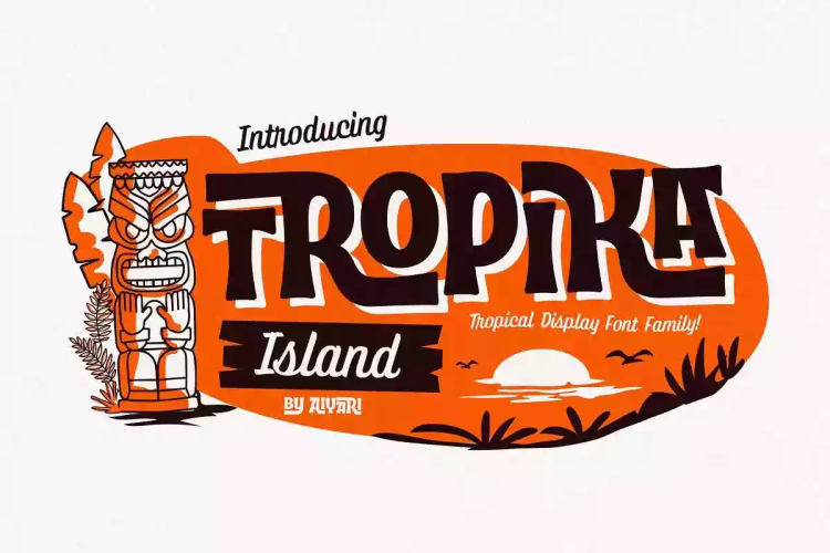 Tropika Island Font free download preview 11 – Display Fonts font
