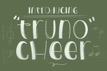 Truno Cheer Font free download – Professional font preview