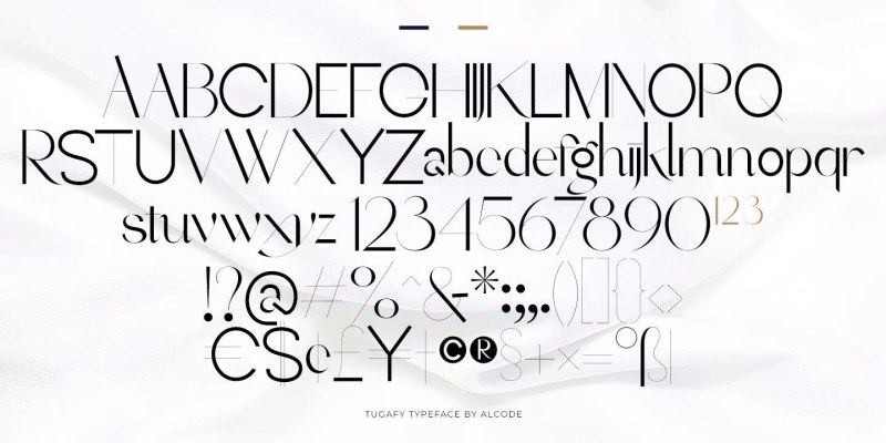 Tugafy Font free download preview 5 – Decorative Fonts font