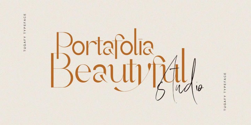 Tugafy Font free download preview 6 – Decorative Fonts font