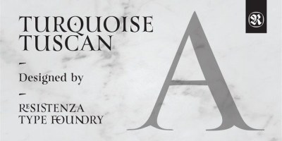 Turquoise Tuscan Font free download – Headlines font preview