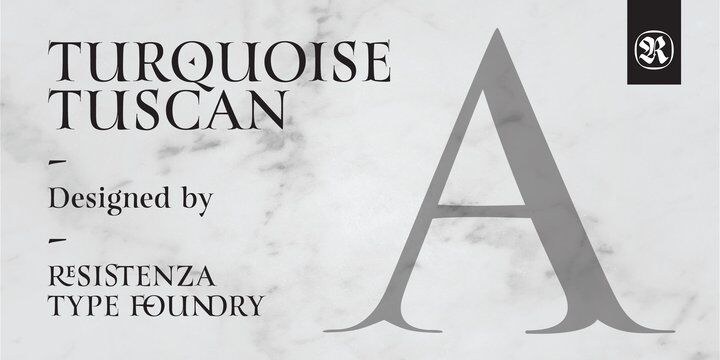 Turquoise Tuscan Font free download preview 7 – Serif Fonts font