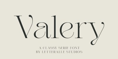 Valery Font free download – Display font preview