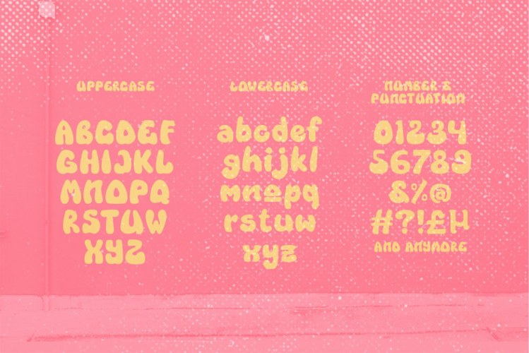 Various – Y2K Display Font free download preview 6 – Display Fonts font