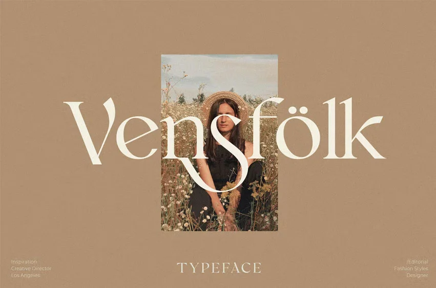 Vensfolk Font free download – Serif Fonts font preview image for Windows and Mac