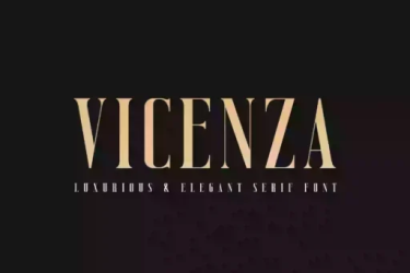 Vicenza Font free download – Minimalist font preview