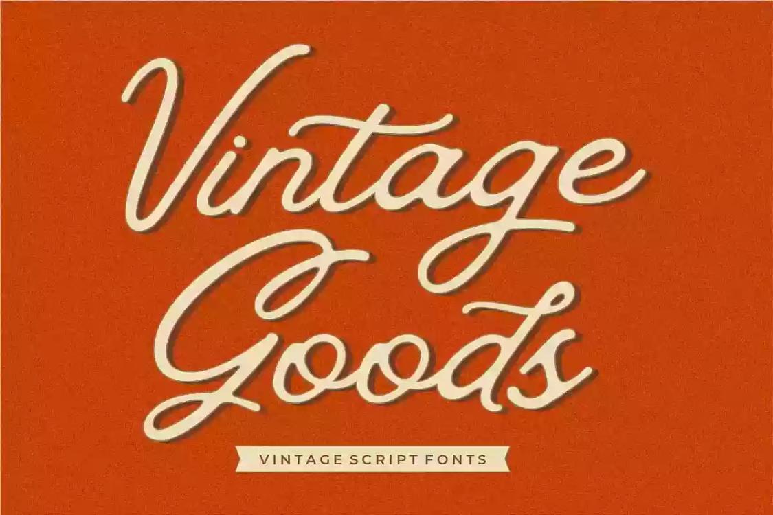 Vintage Goods Font free download – Script And Handwritten font preview image for Windows and Mac