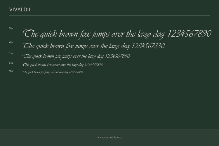 Vivaldi Font free download preview 5 – Handwriting Fonts font