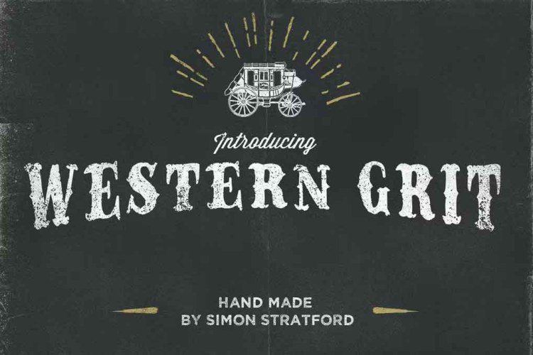 Western Grit Font free download preview 3 – Serif Fonts font