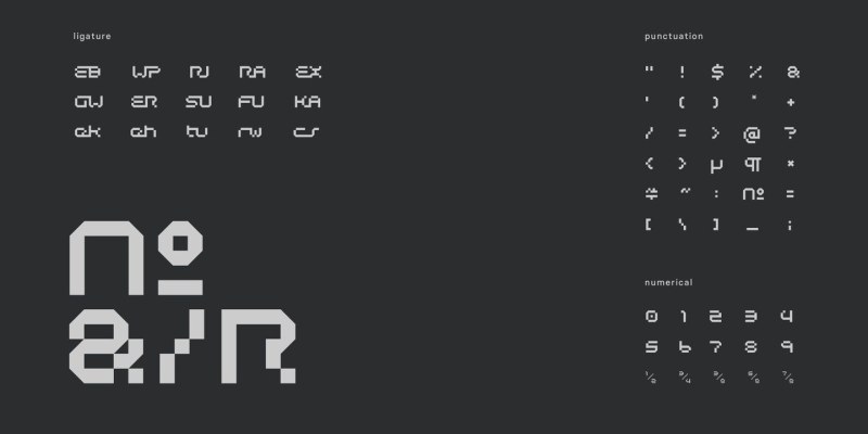 Woqna Font Family free download preview 9 – Display Fonts font