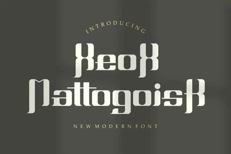 Xeox Mattogoisk Font free download preview 3 – Serif Fonts font