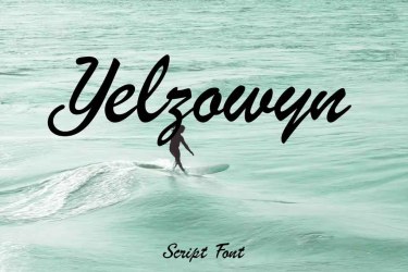 Yelzowyn Script Font free download – Script And Handwritten font preview