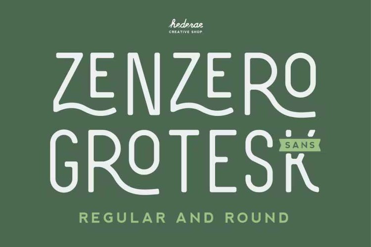 Zenzero Sans Font free download preview 4 – Serif Fonts font