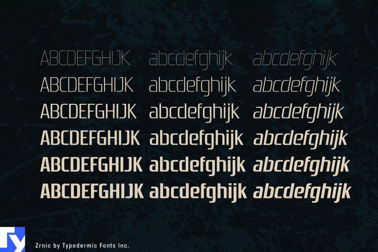 Zrnic Font Family free download preview 3 – Sans Serif Fonts font